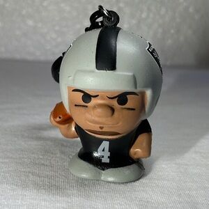 Derek Carr Keychain w/Helmet #4 NFL SqueezyMates 2.5” Los Angeles Raiders/ Vegas